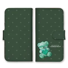 Galaxy S24 FE SCG30 ケース 手帳型 ギャラクシーS24 FE SCG30 スマホケース 携帯ケース テディベア くま 病みかわ 病み可愛い パステル 地雷系 量産型 ダーク グリーン パープル カラー01