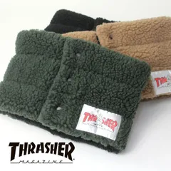 ネックウォーマー メンズ おしゃれ ブランド レディース 冬 秋冬 THRASHER スラッシャー レピアネームボアネックウォーマー 20TH-K52 防寒 スノボ バイク ゴルフ