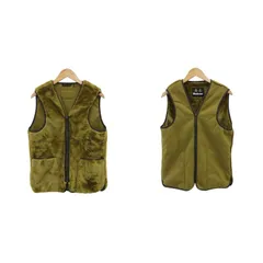 バブアー Barbour フロントジップファーライナー SL FUR LINER リバーシブル ベスト 38 M 茶 ブラウン 222MLI0035 /FF 1014 ■ECSのサムネイル