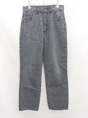 ◇ NATURAL BEATY BASIC ウォッシュド加工 ノンストレッチ テーパード デニムパンツ サイズM ブラック レディース E  【1303160004666】