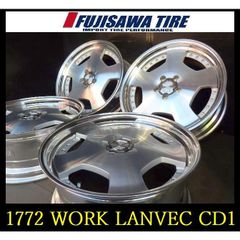 【1772】★WORK LANVEC CD1 ホイール◆19x8J 5穴 PCD114.3 +40◆4本◆マークX ソアラ アリスト クラウン などに