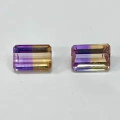 アメトリン　ルース　ペア　4,70ct  4,43ct