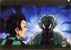 【中古】クリアファイル 竈門炭治郎＆不死川実弥 名場面レイヤードA4クリアファイル 「鬼滅の刃 柱稽古編×ufotable DINING 第四期」 お楽しみくじ景品