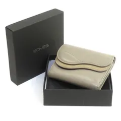 未使用 SOMES SADDLE 長財布 プリズムレザー ブラック 箱付き SOMES SADDLE◇長財布/レザー/BLK/無地/メンズ/OF-01/オフィサー