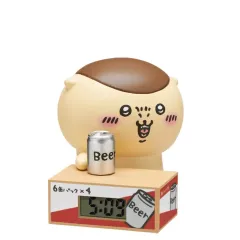 【中古】置き時計・掛け時計 くりまんじゅう(ビール) 「ちいかわ いっしょにがんばろ!ダンボールウォッチ3」