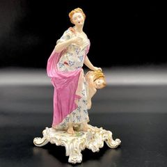 ライネッケ原型 オールドマイセン フィギュリン 夏の寓意 Meissen 寓話