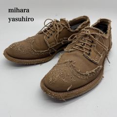 極美品 ミハラヤスヒロ スエード ストレートチップ 「zigzag shoe 極美品 ミハラヤスヒロ スエード ストレートチップ 「zigzag shoe