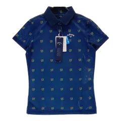 サイズ：S CALLAWAY キャロウェイ 241-7151804 半袖ポロシャツ 総柄 ネイビー系 [240101241598]# ゴルフウェア レディース ストスト