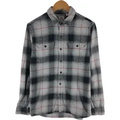 古着 リーバイス Levi's オンブレチェック 長袖 ヘビーネルチェックシャツ メンズM相当/eaa522083
