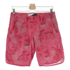 サイズ：30 OAKLEY オークリー 442073JP ハーフパンツ 総柄 レッド系 [240101305977]# ゴルフウェア メンズ ストスト