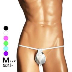 TMコレクション Gストリング メンズ Tバック 光沢 サテン ポーチカップ Gストリング メンズ 下着 セクシー Mサイズ TM Collection 115764