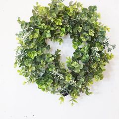 A41810　ユーカリリース　造花のリース