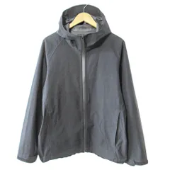 ユニクロ UNIQLO 美品 ブロックテックパーカー ジャケット フーディ L 黒 ブラック 1016