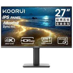 KOORUI 27インチモニター　VESA対応　Full HD【美中古品】 Amazon.co.jp: KOORUI モニター 27インチ ディスプレイ PC
