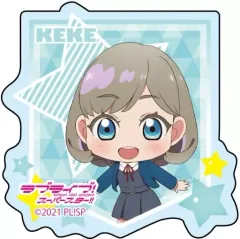 【中古】バッジ・ピンズ 唐可可 「ラブライブ!スーパースター!! アクリルバッジ 冬制服 デフォルメ ver」