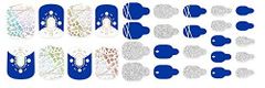 【特価セール】Bling) セルフでサロン並みの仕上がり(Cooling 貼るだけでOK フットジェルネイルシール 30枚入り FA002 ZINIPIN
