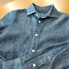 〇　POLO RALPH LAUREN　ポロ　ラルフローレン　デニムシャツワンピース　150/80A