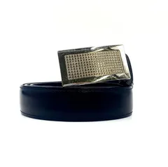 LOUIS. VUITTON ルイヴィトン　ベルト　ウエスト　サンチュール　ロゴバックル　レザー　ブラック シルバー