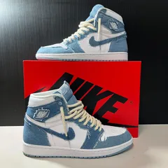 【むつ80-101703】Nike Women's Air Jordan 1 High OG Denim DM9036-104【併売】【中古】【メンズ】