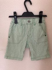 JUNK STORE　子ども服　ショートパンツ　120　ライトグリーン　緑　ストライプ　男の子　女の子　夏　子ども服　子供服