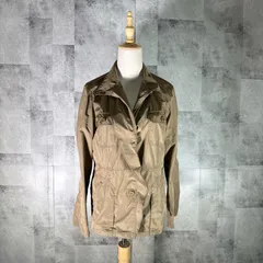 エヴックスバイクリツィア  EVEX by KRIZIA  ナイロンジャケット 【40】 カーキ ボタンダウン スタンドカラー カジュアル