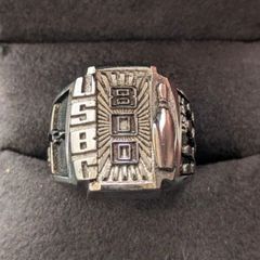 2002年 ハーフジョーンズ社 カレッジリング ULT 16号 HJ社 ブルー青 2002年 ハーフジョーンズ社 カレッジリング ULT 16号 HJ社