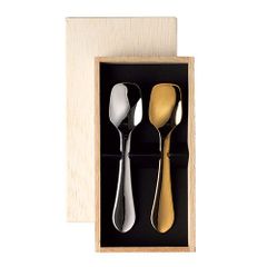 田中貴金属ジュエリー GINZA TANAKA 金メッキ スプーン 2本セット