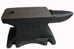 金床 かなとこ 黒 25kg 216×140×160 鉄床 鉄敷 金敷 鉄砧 ハンマー台 鉄梃 アンビル 角型 金どこ てっちん アンヴィル 作業ツール アンビル台 角付き 加工 曲線 つぶし釘のサムネイル