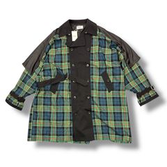 参考上代161700円 未使用品 KIDILL トレンチコート タータン