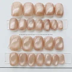 #28  即購入可 12サイズ24枚 シルキーピンクベージュネイルチップ 付属品あり 現品 フルサイズ