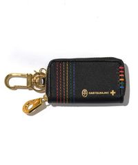 新品 ショッパー袋付き CASTELBAJAC カステルバジャック シェスト キーケース 027609 ブラック ユニセックス バジャック ゴルフ レザー 本革 スマートキー対応
