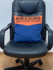００１．🚒活動服  ネームプリント入り クッション🚒