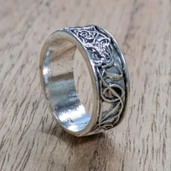 リング 27号 メンズ シルバー 925 刻印 アメカジ 指輪 カレッジリング3