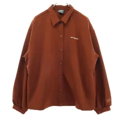 美品 NEW BALANCE ニューバランス ワンポイント 長袖 ジャケット M ブラウン レディース 古着