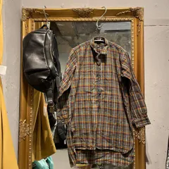 @ グランパ 長袖 チェック メンズ シャツ 総柄 柄シャツ ヴィンテージ　Vantage　check　shirt　men's