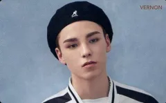 【中古】コレクションカード(男性) SEVENTEEN/VERNON(バーノン)/背景青/CD「JAPAN 2ND SINGLE『舞い落ちる花びら(Fallin’ Flower)』」Loppi・HMV特典オリジナルスペシャルフォトカード