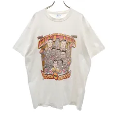 SALEM セイラム 90s USA製 オールド ヒューストンロケッツ プリント 半袖 Tシャツ L ホワイト メンズ 古着