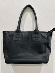 【中古美品正規品】トリーバーチ️希少 トートバッグ レザー ダブルロゴ A4可能 大容量