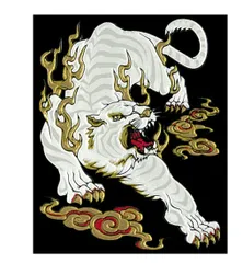 新品 東洋ケース(Toyo Case) シール デコレーション (スマホ・ガラケー) 蒔絵シール 守護神獣絵巻 白虎 SHINJU-03
