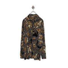 ノーブランド　総柄シャツ