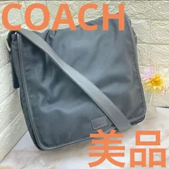 美品❣️ COACH コーチ 5109 ナイロン クロスボディ ショルダーバッグ 斜め掛け メンズ レディース ブラック　通勤　通学　トラベル　ビジネス　カジュアル　ブランド　ロゴ　希少　本物保証　美品　良品