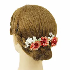 髪飾り 成人式 赤 振袖 前撮り 袴 花 浴衣 夏祭り 花火大会 豪華3点セット 白 パール ガラスビーズ ヘアアクセ 新作 かんざし No.9-3347