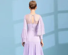 新品 未使用  新作 スタンダードドレス　ダンス練習着　ダンスパーティーにも！ 社交ダンスドレス ラテンダンス衣装 レッスンウェア ステージ衣装