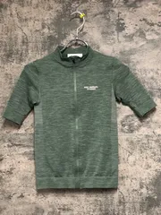 JF705 パスノーマルスタジオ PAS NORMAL STUDIOS Men's Escapism Knit Jersey 半袖サイクルジャージ 緑 XSのサムネイル