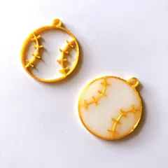 レジン枠　No.14-G 野球ボール　5個