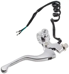 右レバー&ホルダーセット(ショート/ミラーホルダー付) モンキー(MONKEY)等 キタコ(KITACO) シルバー525-0701101