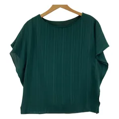 INDIVI インディヴィ  フリル袖ブラウス size38/グリーン