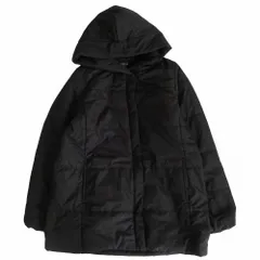 COMME CA ISM コムサイズム 中綿コート アウター ジップアップ フーデッド ブラック サイズ9 12-99MI07 レディース 【中古】