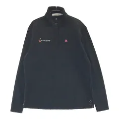 サイズ：L LECOQ GOLF ルコックゴルフ  ハーフジップ 長袖Tシャツ 総柄 ブラック系 [240101328404]# ゴルフウェア レディース ストスト