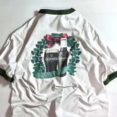 00s GUINNESS ギネスビール 両面プリント リンガーTシャツ XL ホワイト オリーブグリーン 白 緑 バックプリント フォトプリント 企業系 ロゴプリント ヘビーウェイト 肉厚 半袖Tシャツ 黒ビール Badger Sport p25053219のサムネイル